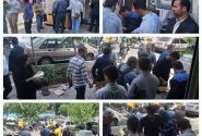 برپایی ایستگاه صلواتی حوزه مقاومت بسیج صندوق بازنشستگی فولاد به مناسبت عید سعید غدیرخم